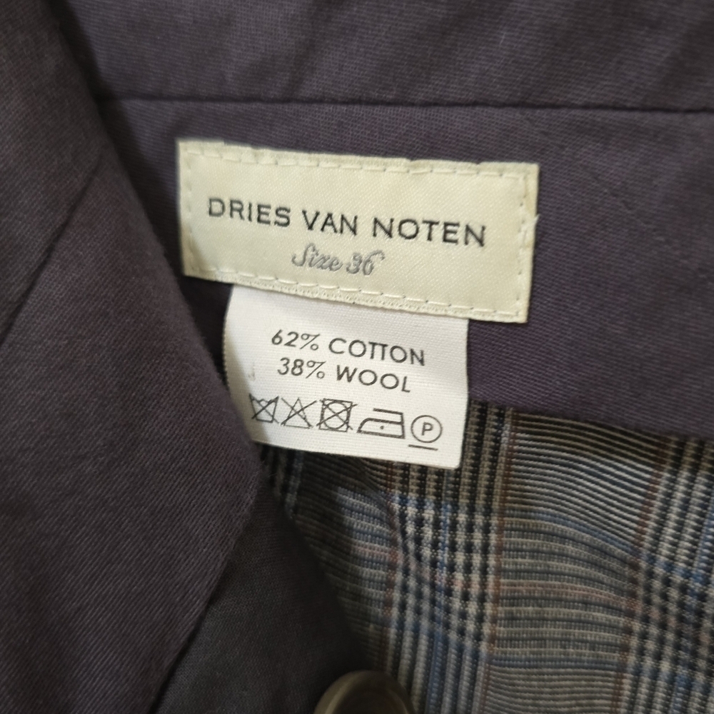 NWT Dries Van Noten Plaid Wool Trousers W/ Cotton Skirting Avante Guard 36 US 4 - Picture 10 of 11